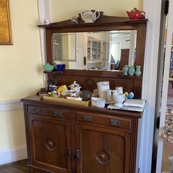 Antique Dresser And Mirror