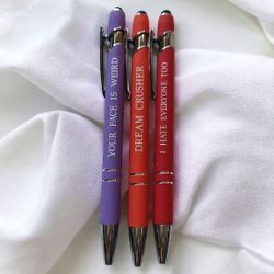 3-pcs Sarcastic Stylus Pens