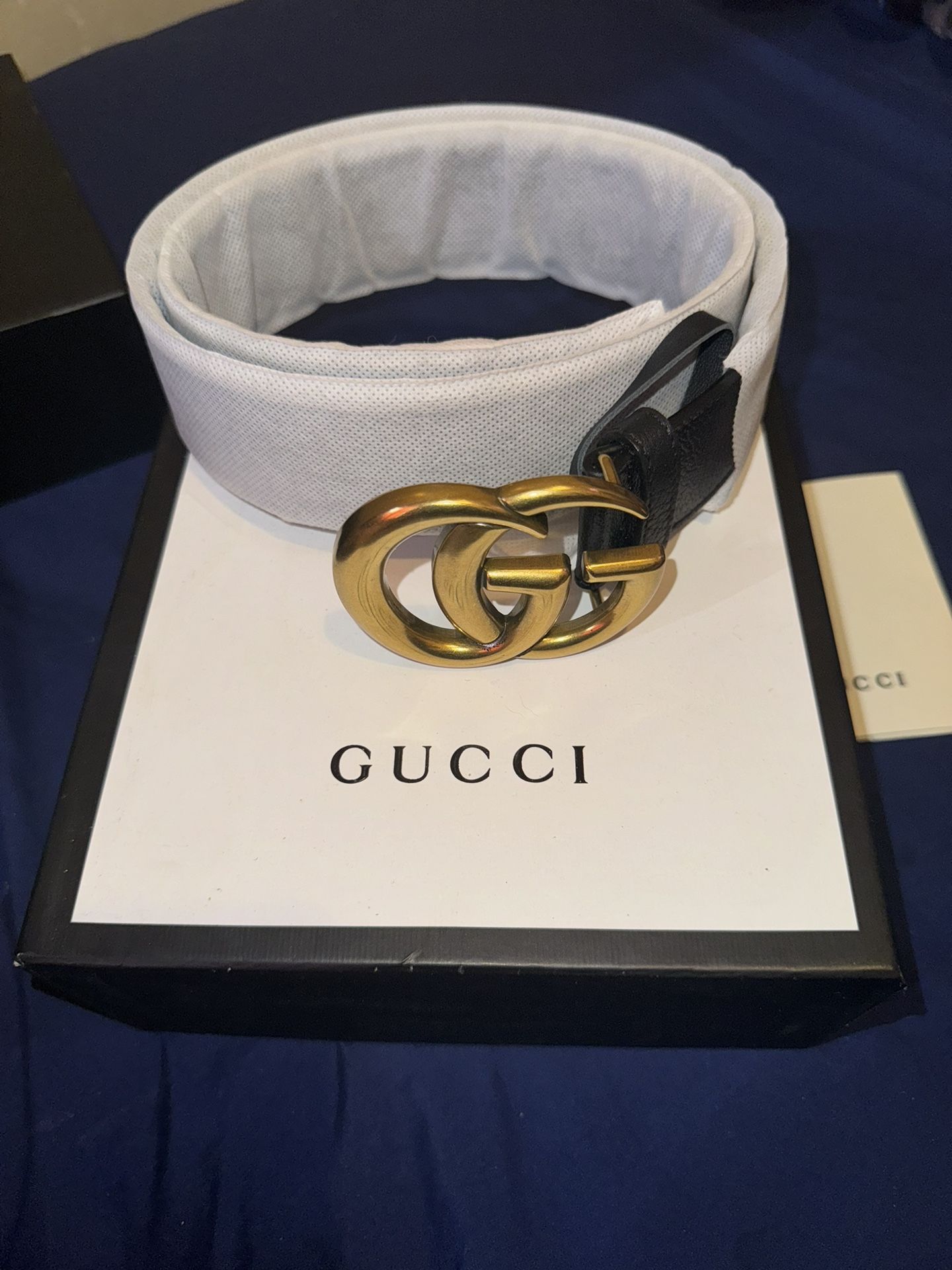 Gucci Black Belt 