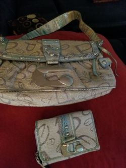 Guess purse and wallet