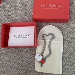 James Avery Light Double Curb Charm Bracelet