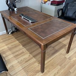 Leather Top Chippendale Style Desk