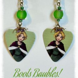 Rapunzel Guitar Pick Earrings