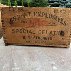 Antique Wooden Explosives Boxes