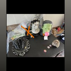 Halloween decor  ghost Frankenstein rib candle death dispenser