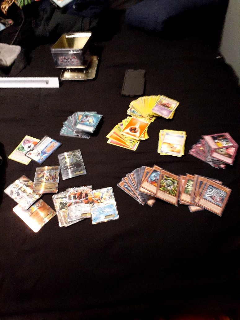 Yu gi oh cards and pokemon cards