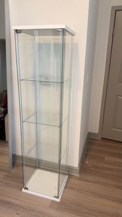 Glass Display Cabinet with Shelves
