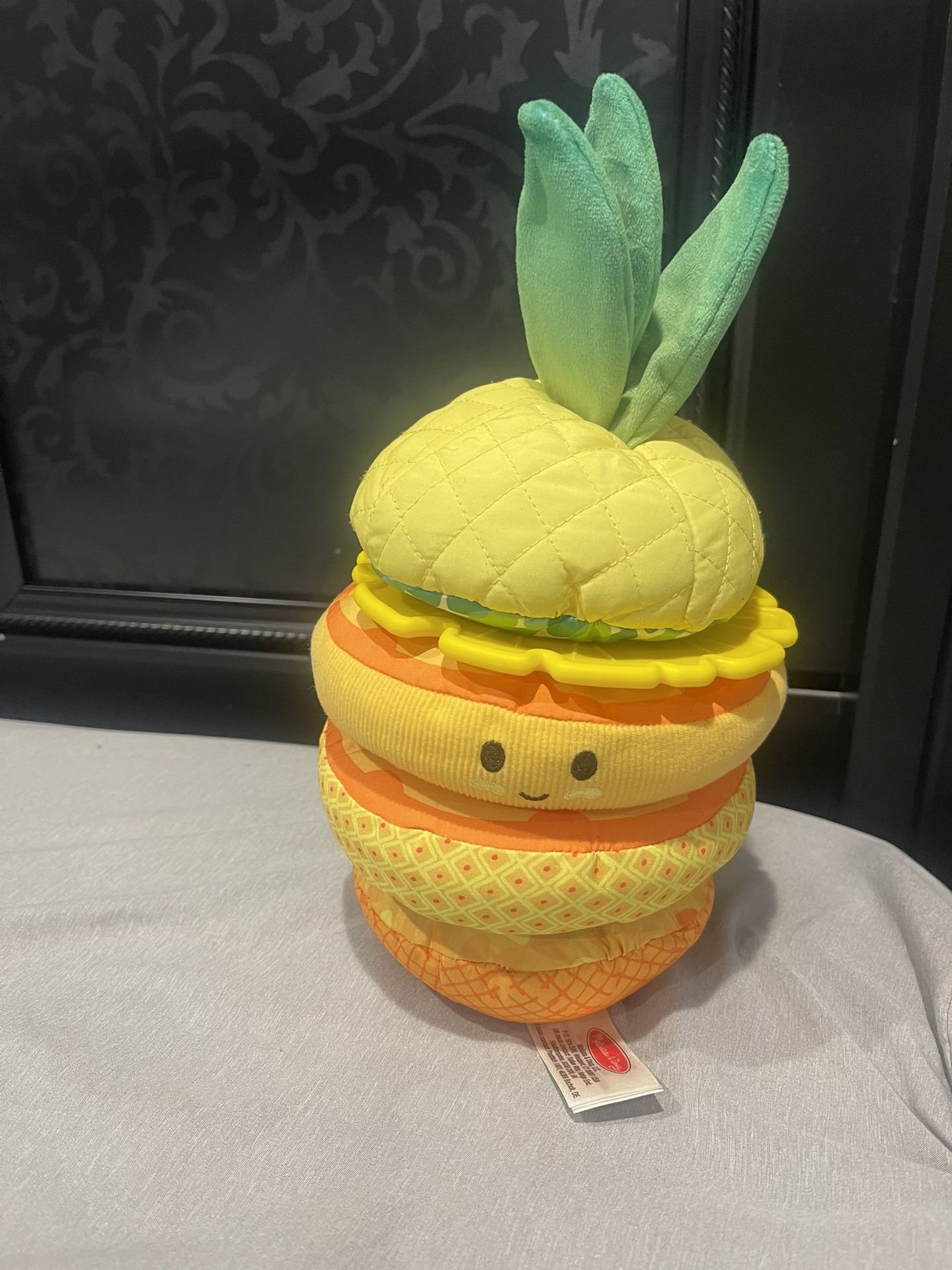 Melissa & Doug Multi-Sensory Pineapple Soft Stacker Infant Toy