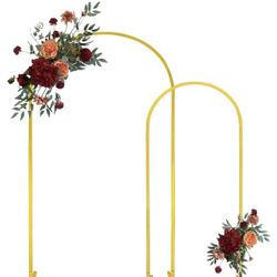 Set Of 2 Gold Wedding Arch