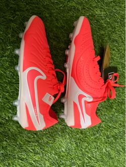 Youth 4.5 Nike Tiempo Legend 10 Pro AG Lava Orange Soccer Cleats DV4334-800