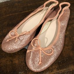 Ruby & Bloom Girls Pink Sparkle Ballet Flats size 2.5