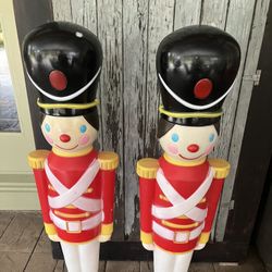 Two Blow Mold Soldiers 