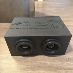 8 inch subs in Downforsound box 1200 watts each