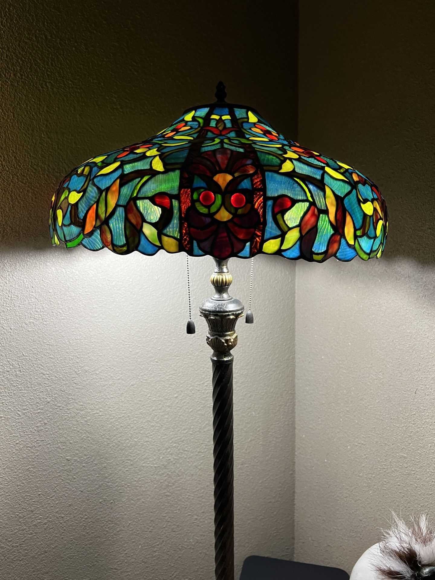 Tiffany Like Lamp Old Antique