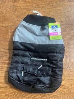 New! Top Paw Fleece Lined Reflective Winter Coat Jacket Dog Medium