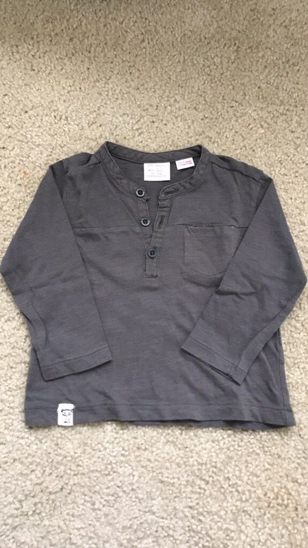 Zara long sleeve shirt size 6/9 months