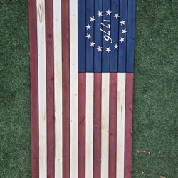 Bandera patriótica rústica / Bandera de Betsy Ross / Bandera estadounidense colonial