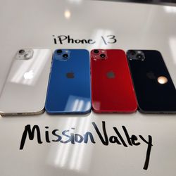 iPhone 13 128gb Unlocked | Mission Valley Store | w/ Warranty 