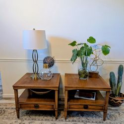 Mid Century Modern Set End Tables