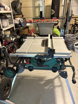 Metabo HPT 10 In Table Saw With Foldable Rolling Stand