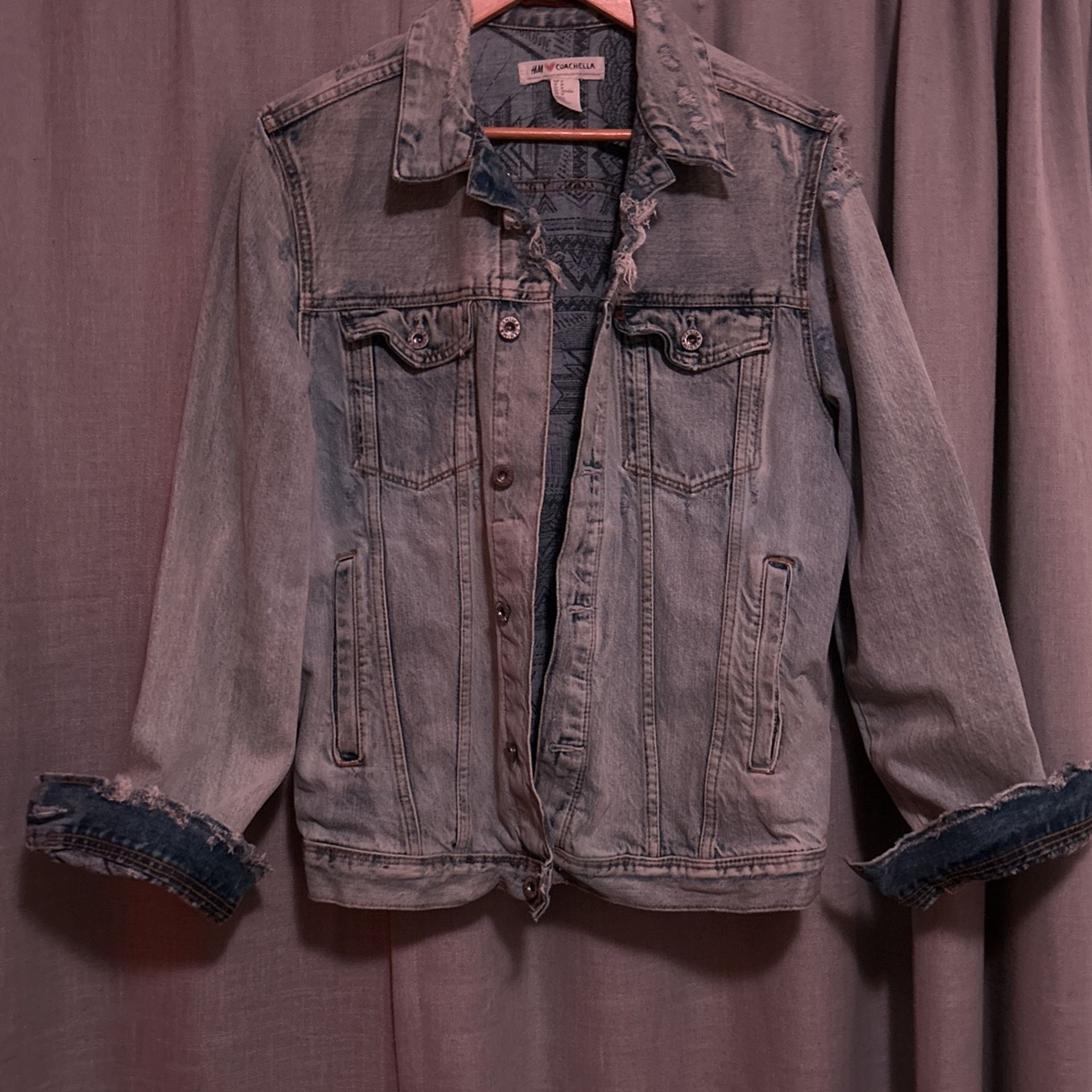 H&M Coachella Collectible Denim Jacket Men’s M