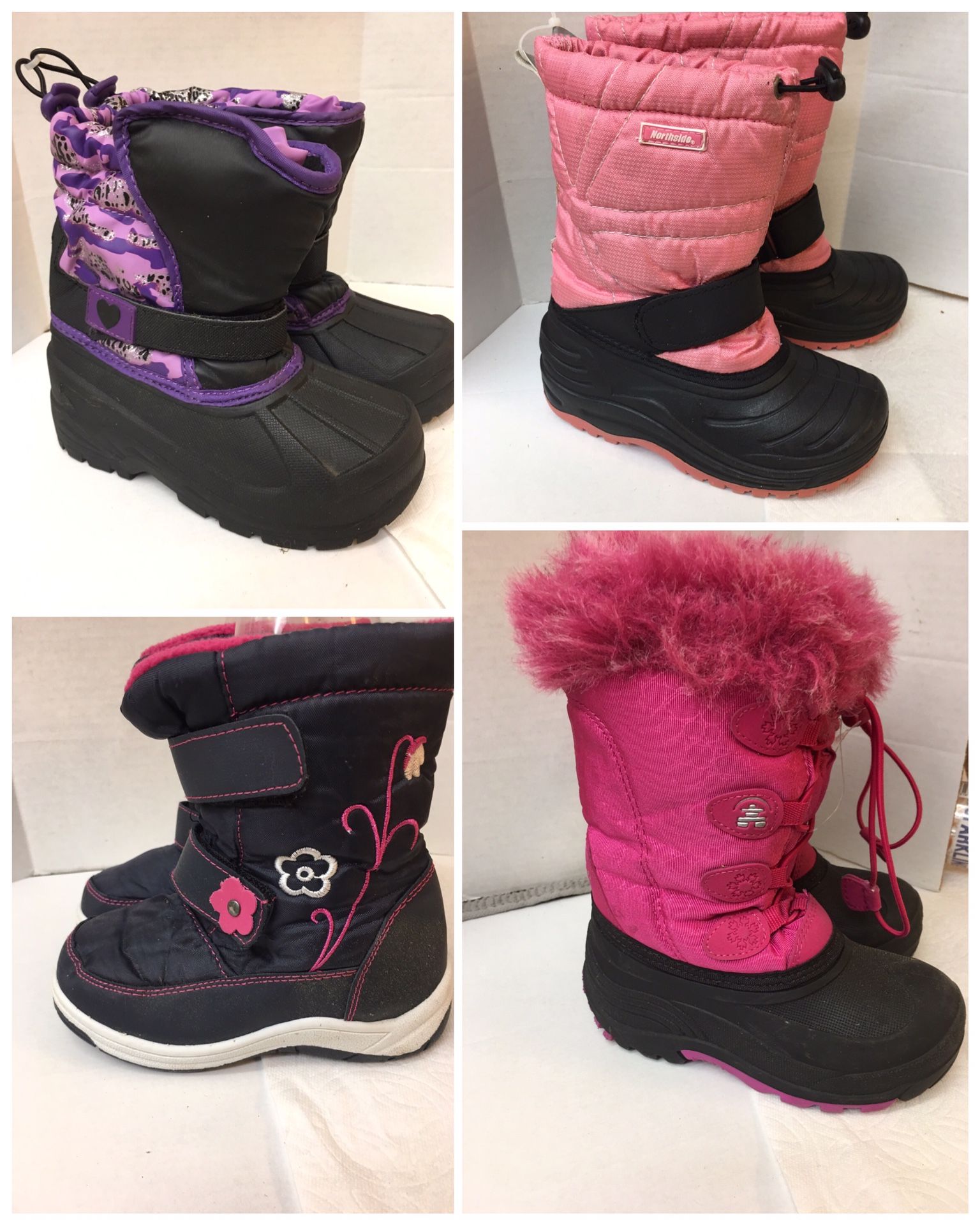 Girls toddler snow boots size 11 size 13