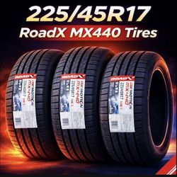 Brand New 225/45R17 RoadX MX440 Tires 