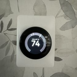 Nest Learning Thermostat- Mirror Black 