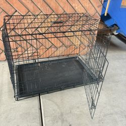 2-Door Metal Wire Pet Crate 