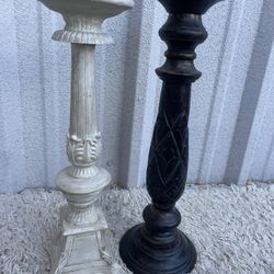 Wooden Candle Holders 