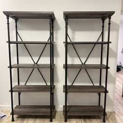 2 Luxury Modern Bookshelves 