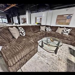 Brand New Ashley Brown Midnight Madness Sectional 