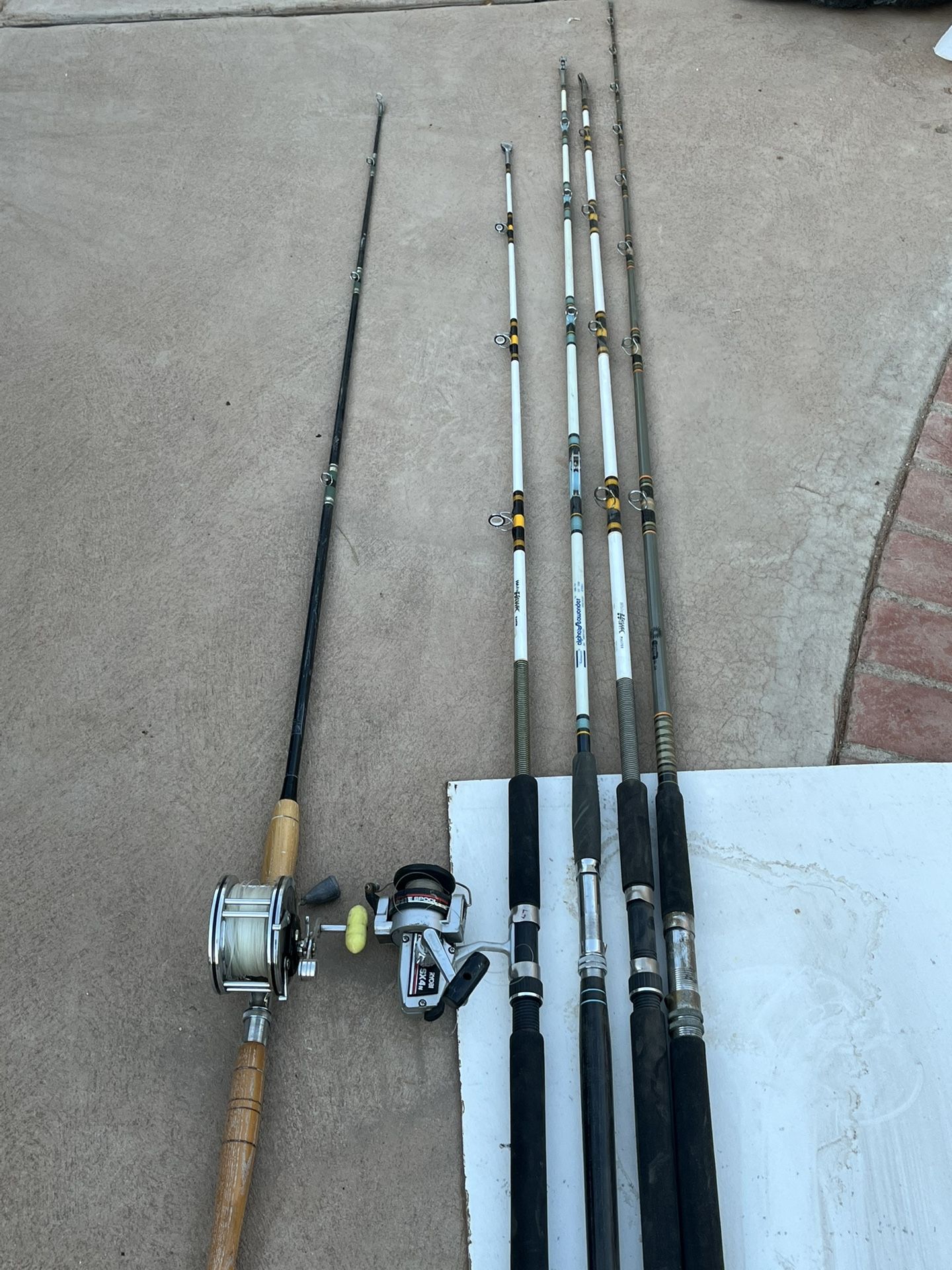DEEP SEA FISHING RODS AND REELS