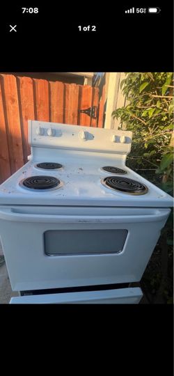 electric stovetop and oven