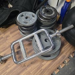 Over 200 lbs Grip weight plates, One inch hole
