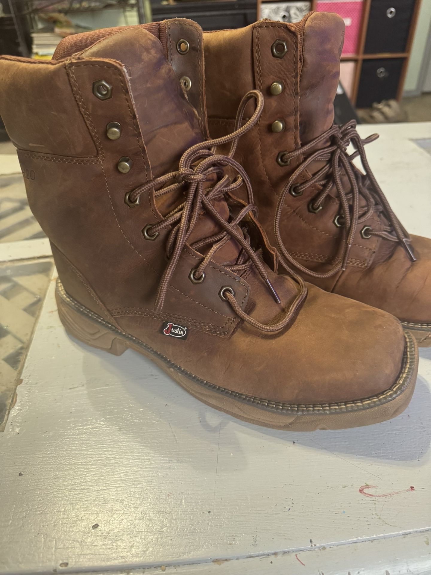Justin’s Men’s Size 10.5 Boots Like New Worn A Couple Times Pick Up