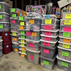 51 Containers Full Of Toys