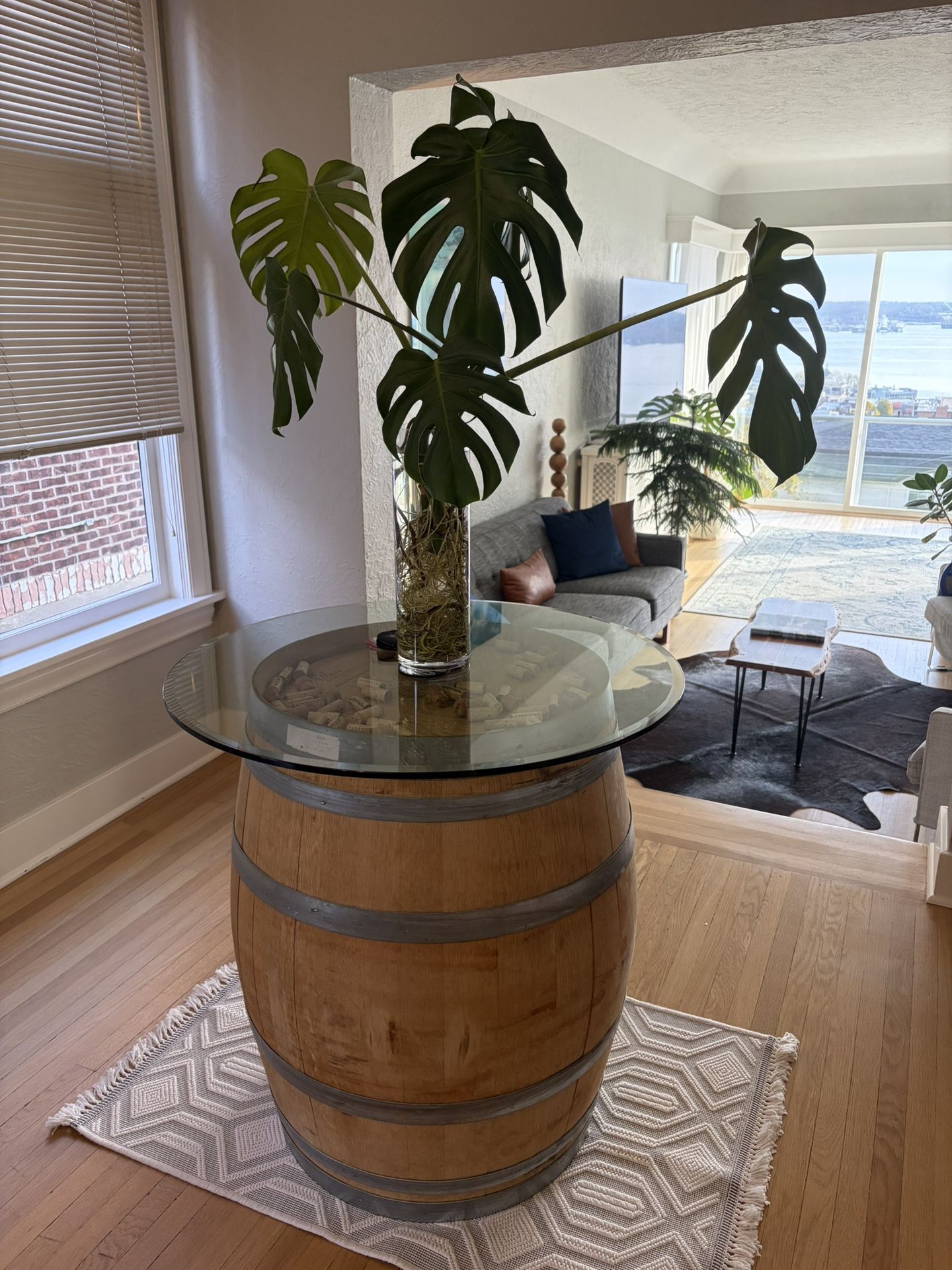 Wine Barrel Table 