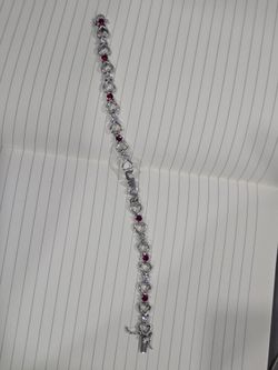 Stamped 925 Silver Love Bracelet