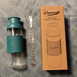 Masontops Mason Jar Cocktail Shaker Kit Brand New In Box
