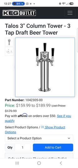 Talos 3" triple colum 3-taps tower set