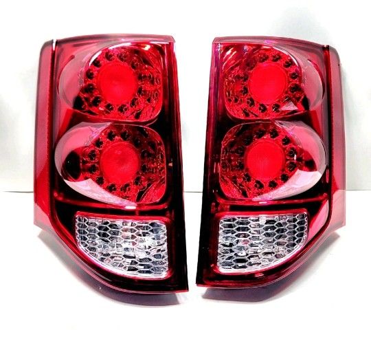 headlights For 11-20 Dodge Grand Caravan LED Tail Light Brake w/Turn Signal Pair