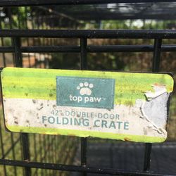 Double Door Folding Crate 42”