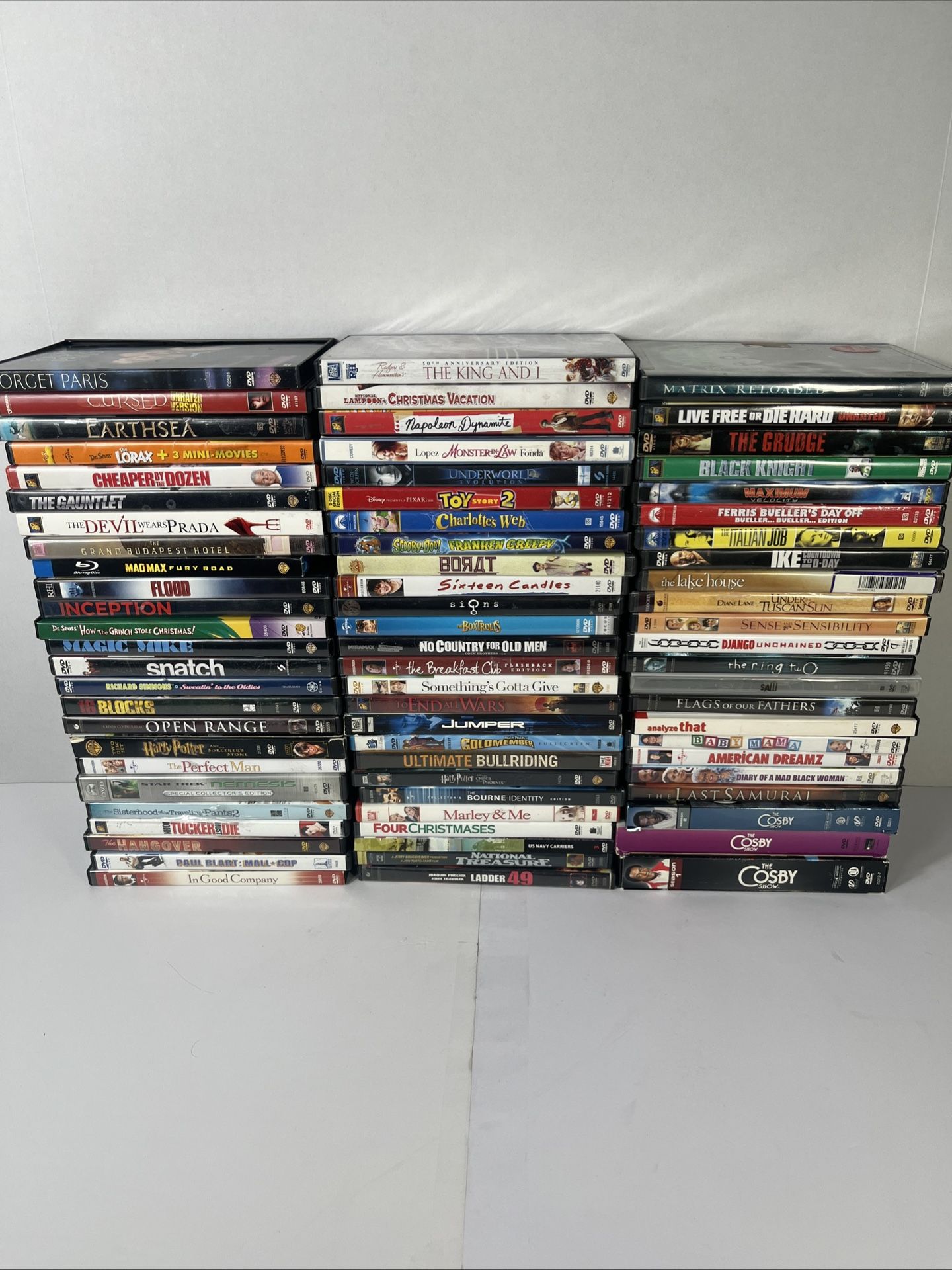 Large Lot Of 74 DVDs Mix genres