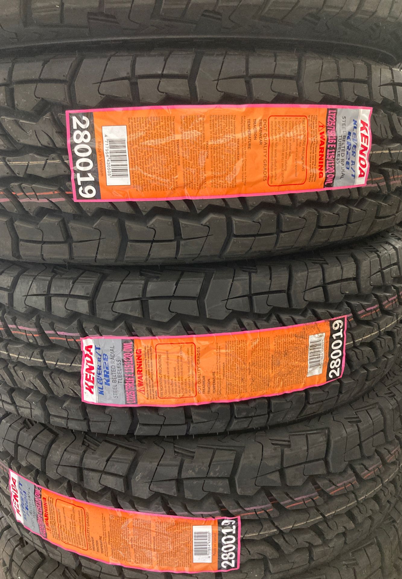 LT225/75R16 10ply KENDA KLEVER A/T (Finance Available)