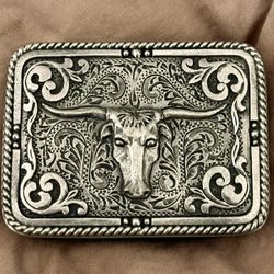 Vintage Heritage Pewter Western Longhorn Box