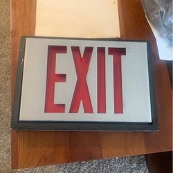 Exit  Sign Two Way