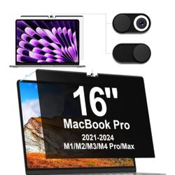 Magnetic Laptop Privacy Screen  Mac Pro 16In, Laptop Mac 16.2 Screen Protect 