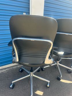 Steelcase Leap V2 leather executive office chairs
