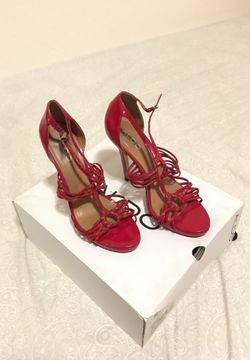 Red Aldo heel shoes